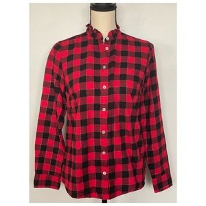 J.Crew Plaid Button Down Top